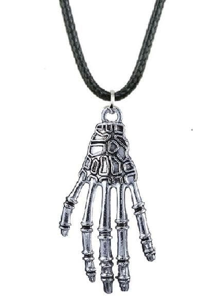 Necklace - Skeleton - Hand - Cord