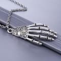Miniatyrbillede 4 af 4: Necklace - Skeleton - Hand - Chain