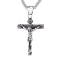 Miniatyrbild 1 av 2: Jesus på Kors Halsband Kedja Silver