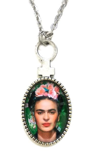 Halsband Frida Kahlo Feminist Silverfärg Ikon Feminism Symbol