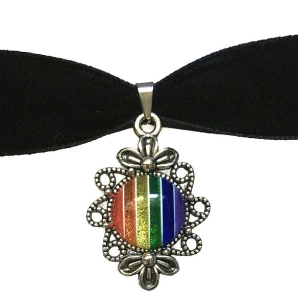 Choker Pride Regnbågssmycke HBTQ Statement Regnbåge Halsband