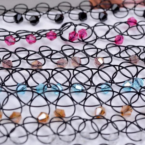 Choker - Tattoo - Bead - Choose your colour