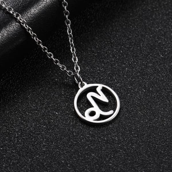 Halsband Stjärntecken STENBOCKEN Zodiak Capricorn Rostfritt Stål