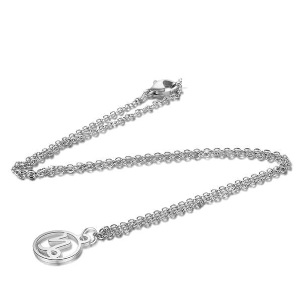 Halsband Stjärntecken STENBOCKEN Zodiak Capricorn Rostfritt Stål