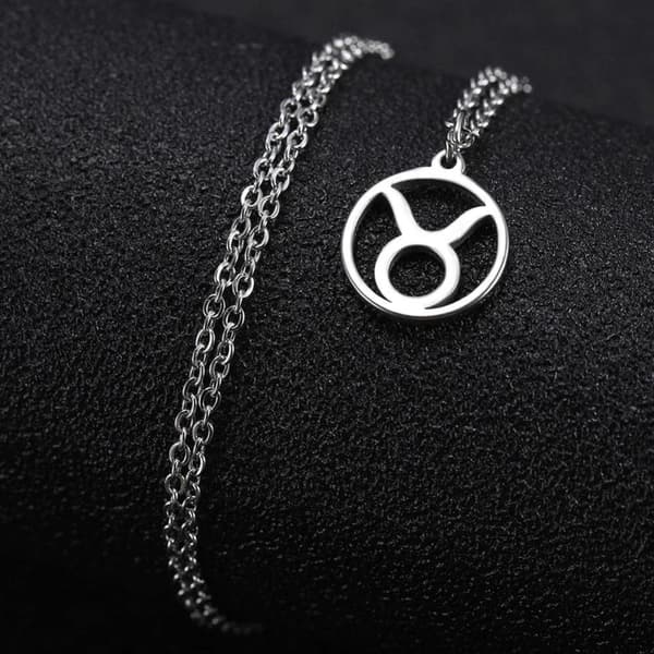 Necklace - Taurus - Zodiac - Stainless steel