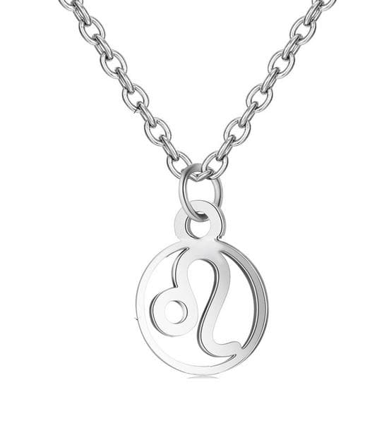 Halsband Stjärntecken LEJONET Zodiak Leo Rostfritt Stål