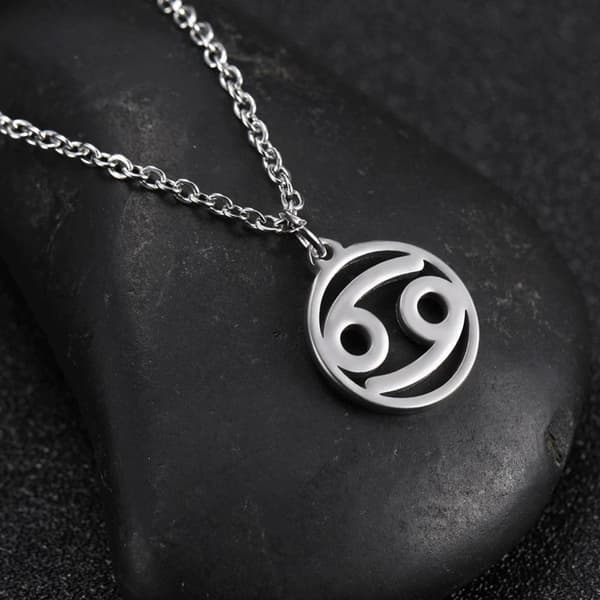 Necklace - Cancer - Zodiac - Stainless steel