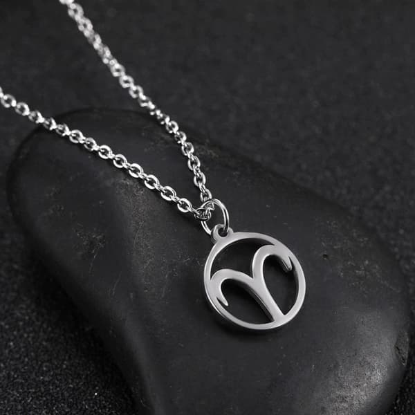 Necklace - Aries - Zodiac - Stainless steel