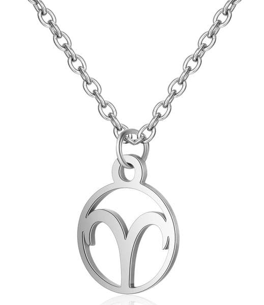 Necklace - Aries - Zodiac - Stainless steel