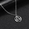 Miniatyrbillede 3 af 4: Necklace - Libra - Zodiac - Stainless steel