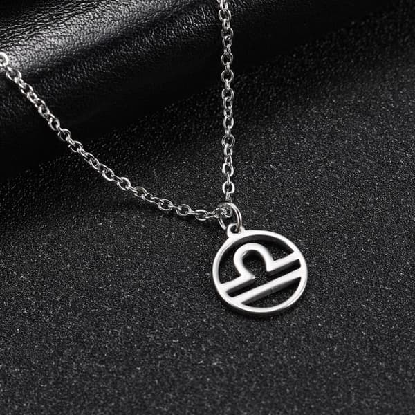 Necklace - Libra - Zodiac - Stainless steel