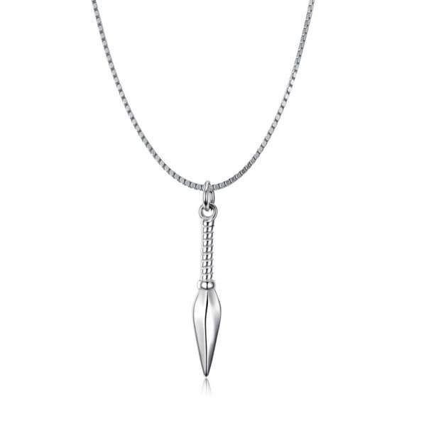 Halsband Spjut med Kedja Silver