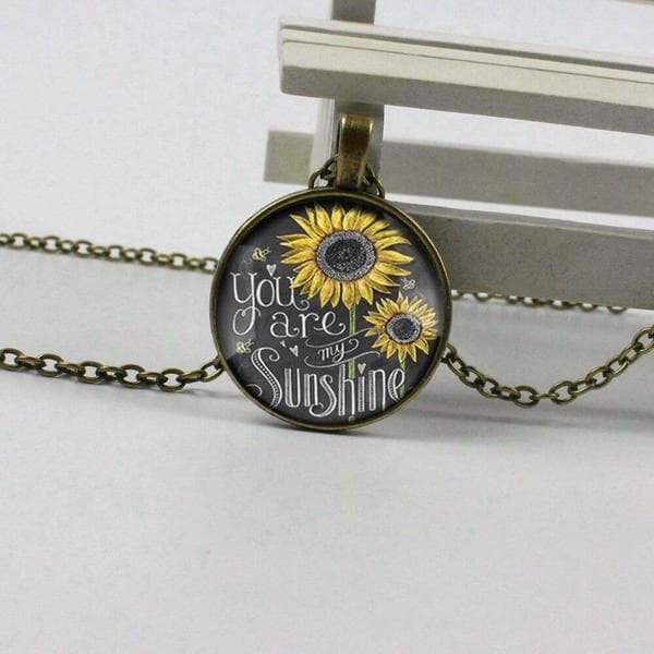 Halsband You Are My Sunshine Kompis Partner Solros
