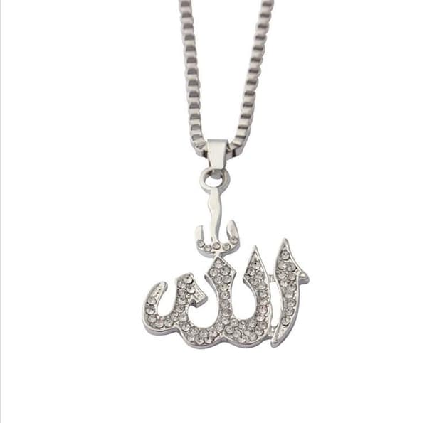 18 karat guldpläterad kedja Allah muslim