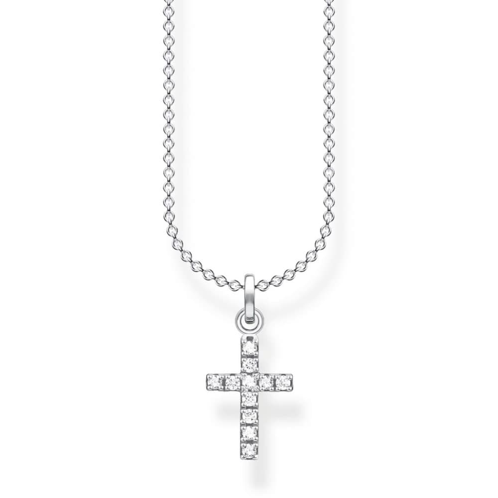 Thomas Sabo - Halsband Kors Pavé Silver