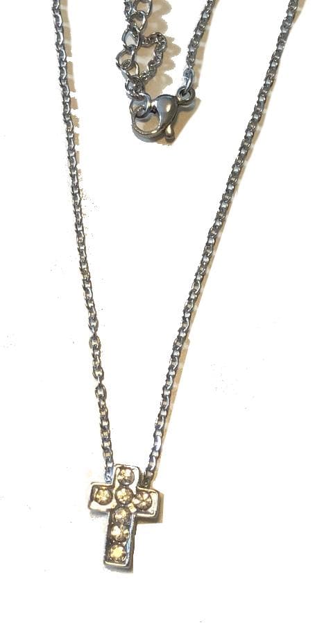 unik mini kors och stålhalsband