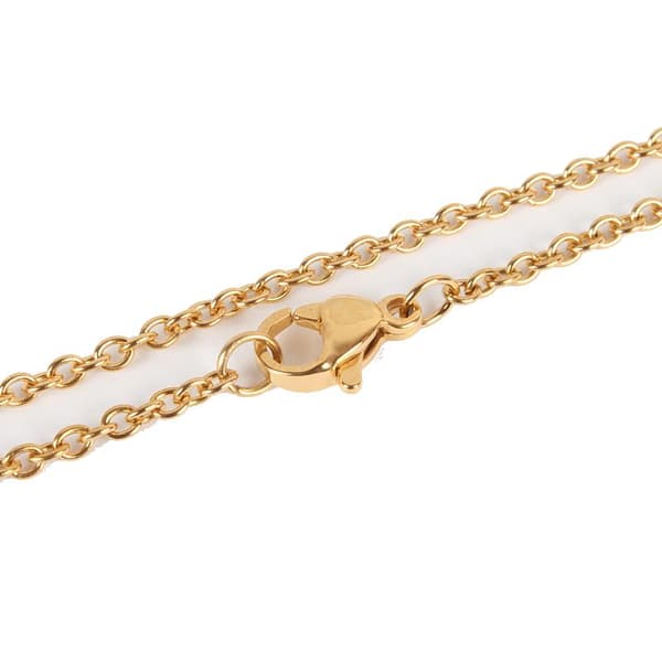 45 cm halsband i guld stål