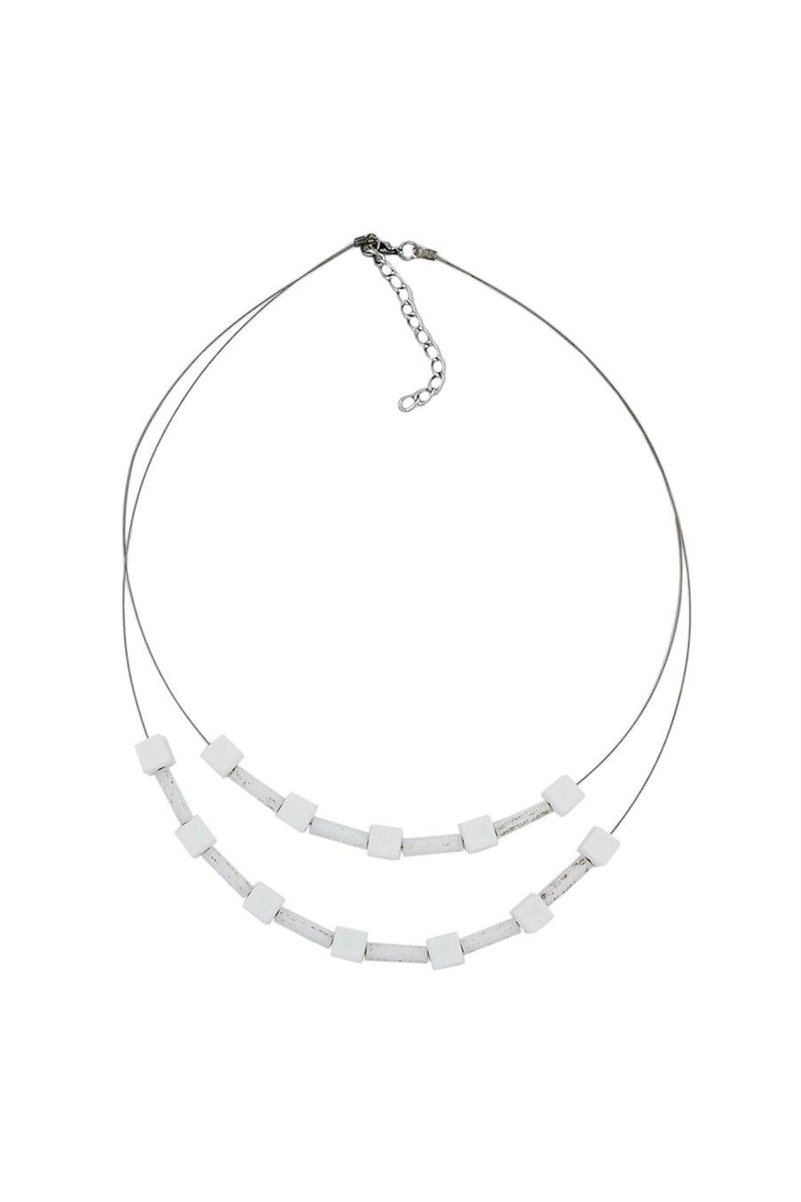 HALSBAND VITA PÄRLOR MAT