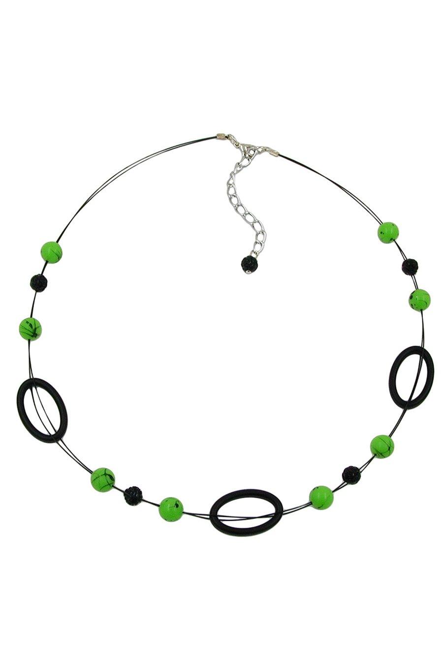 HALSBAND GRÖNA OCH SVARTA PÄRLOR