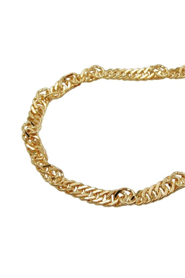 Necklace 2.3mm Singapore Chain Gold-Plated Amd 40cm - GL244350-40
