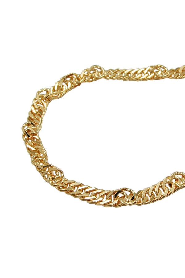 Necklace 2.3mm Singapore Chain Gold-Plated Amd 40cm - GL244350-40