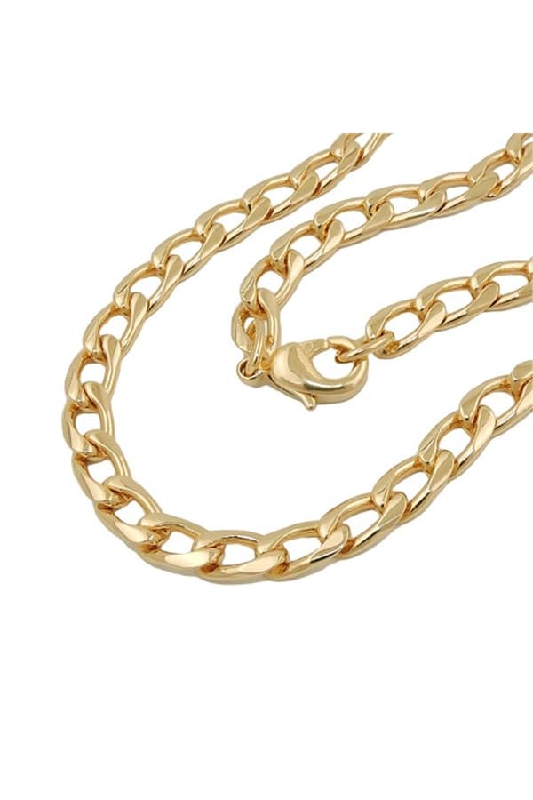 Curb Chain Wide 50cm Gold-Plated - GL202001-50