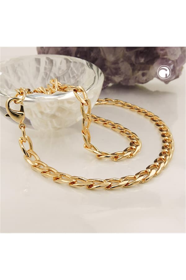Curb Chain Wide 50cm Gold-Plated - GL202001-50