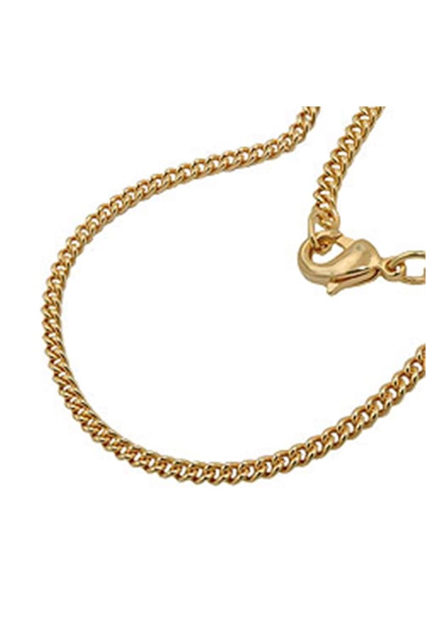 Curb Chain 55cm Gold Plated - GL201802-55