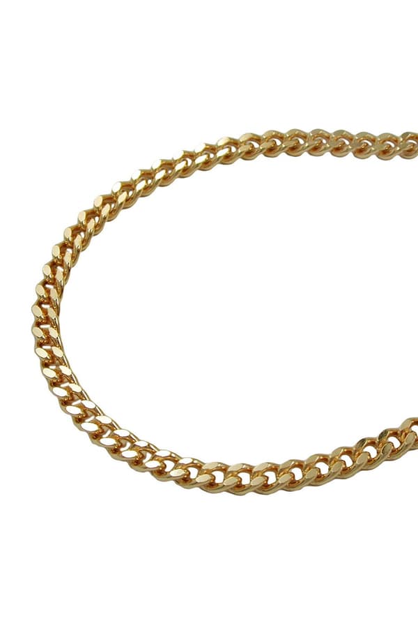 Curb Chain 55cm Gold Plated - GL201802-55