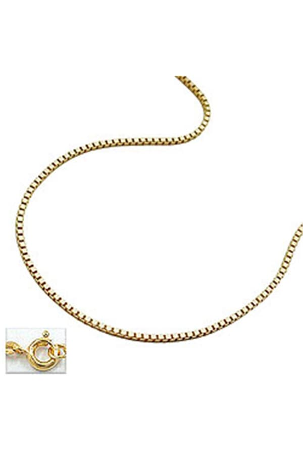 Necklace 0.7mm Venetian Box Chain 9kt Gold 38cm - GL506080-38