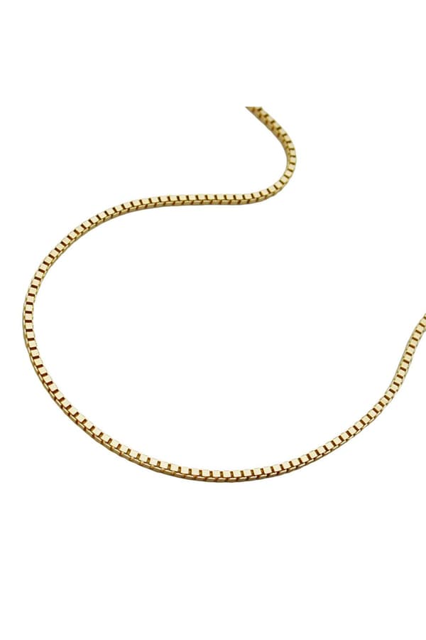 Necklace 0.7mm Venetian Box Chain 9kt Gold 38cm - GL506080-38
