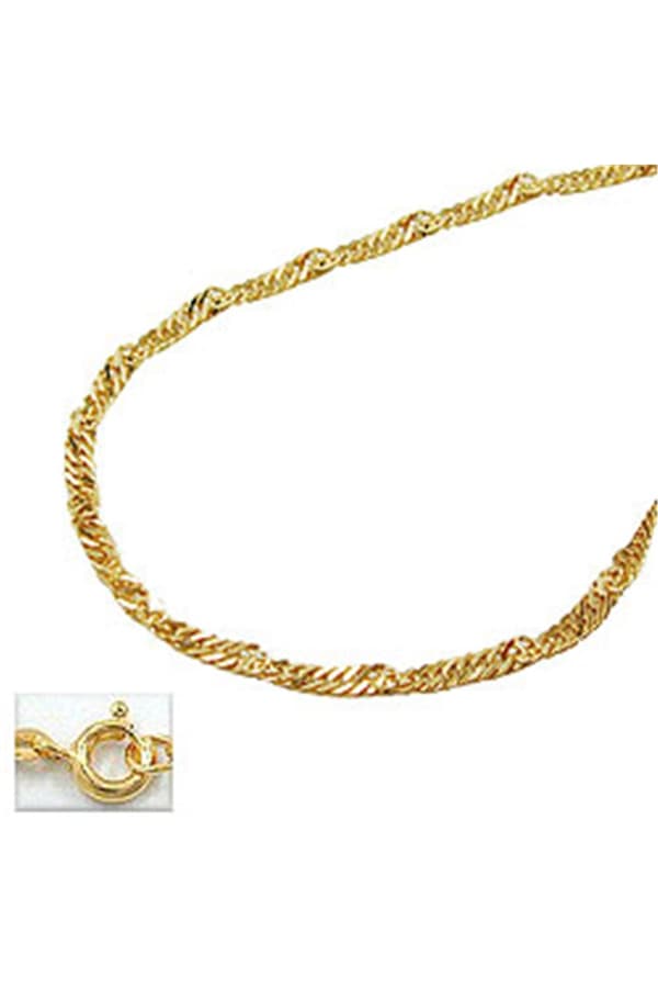 Necklace 1.3mm Singapore Chain 14k Gold 42cm - GL518003-42