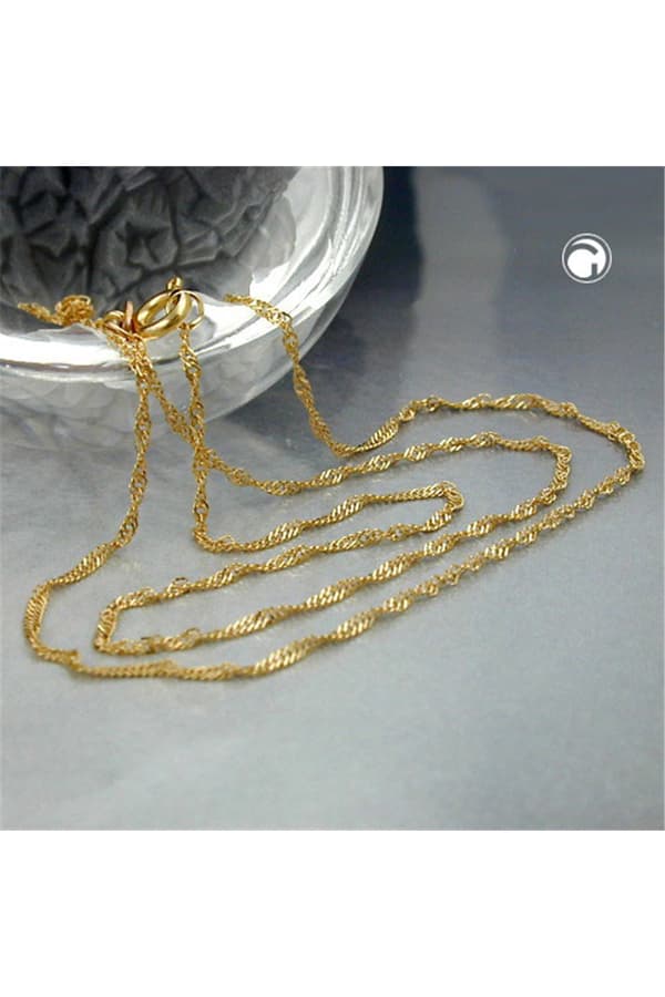 Necklace 1.3mm Singapore Chain 14k Gold 42cm - GL518003-42