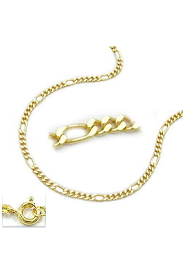 Necklace 1.6mm Figaro Chain 9k Gold 42cm - GL510002-42