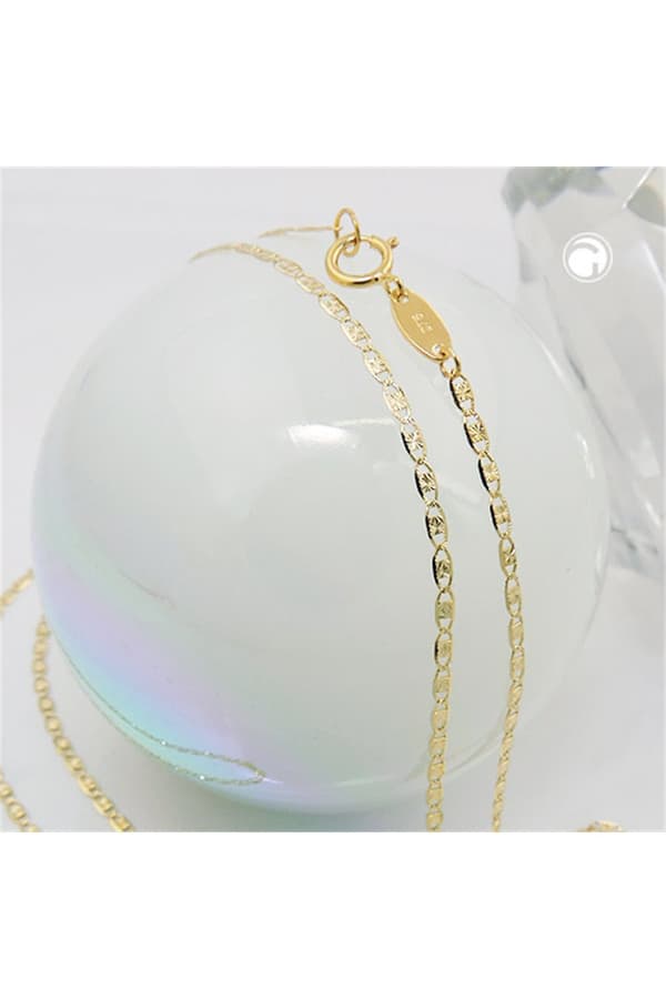 Fancy Sparkling Chain 45cm 9k Gold - GL530008-45