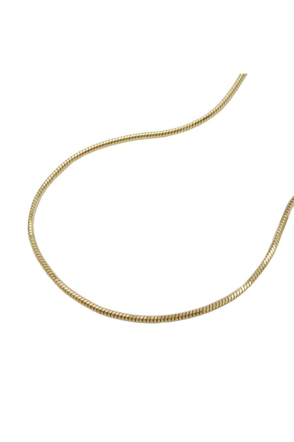 Necklace 0.7mm Thin Snake Chain 5-Edged 14k Gold 45cm - GL519001-45