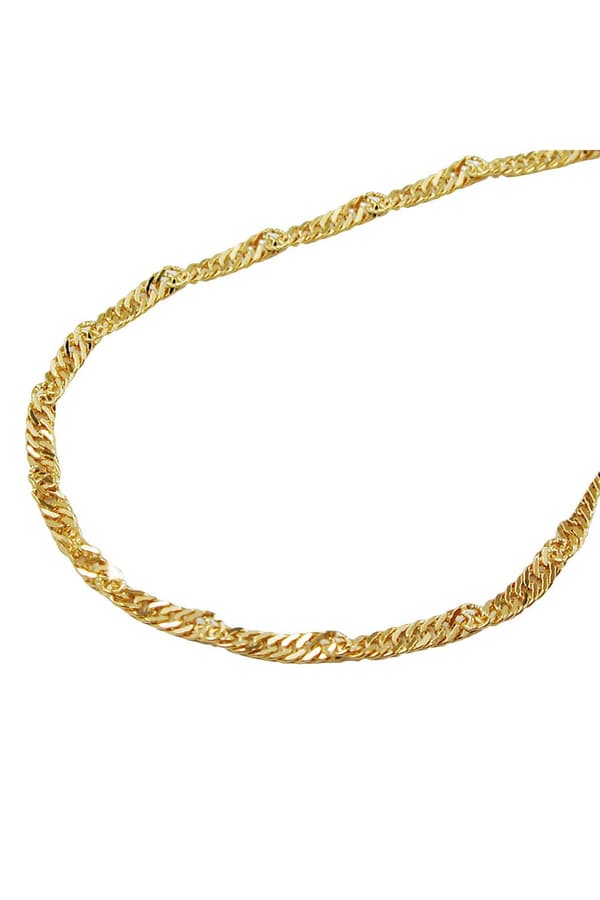Necklace 1.4mm Singapore Chain 9k Gold 45cm - GL518004-45