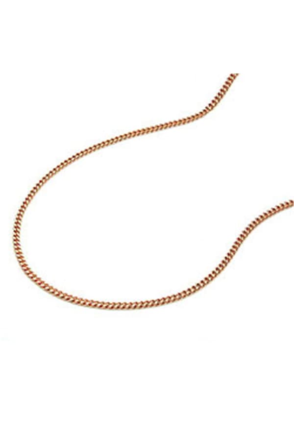 Necklace 1mm Thin Curb Chain 14k Redgold 45cm - GL501353-45