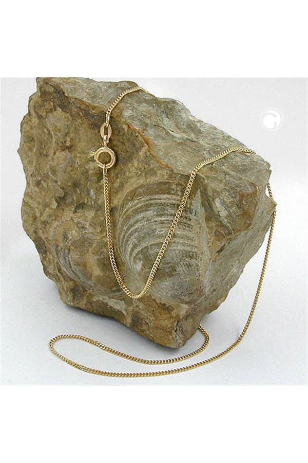 Necklace 1mm Thin Curb Chain 9k Gold 45cm - GL501351-45
