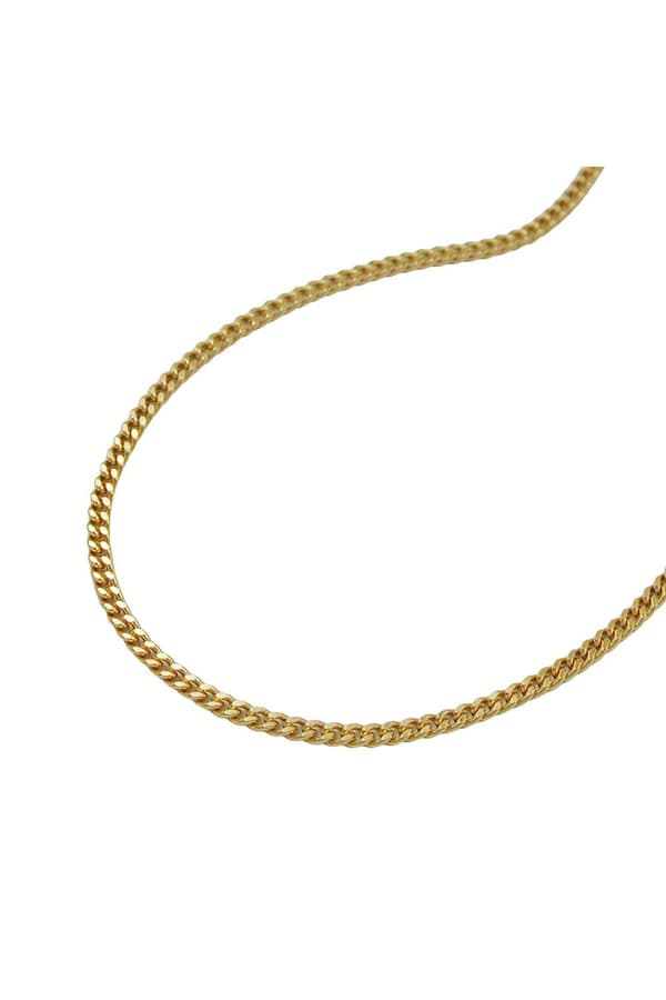Necklace 1mm Thin Curb Chain 9k Gold 50cm - GL501351-50