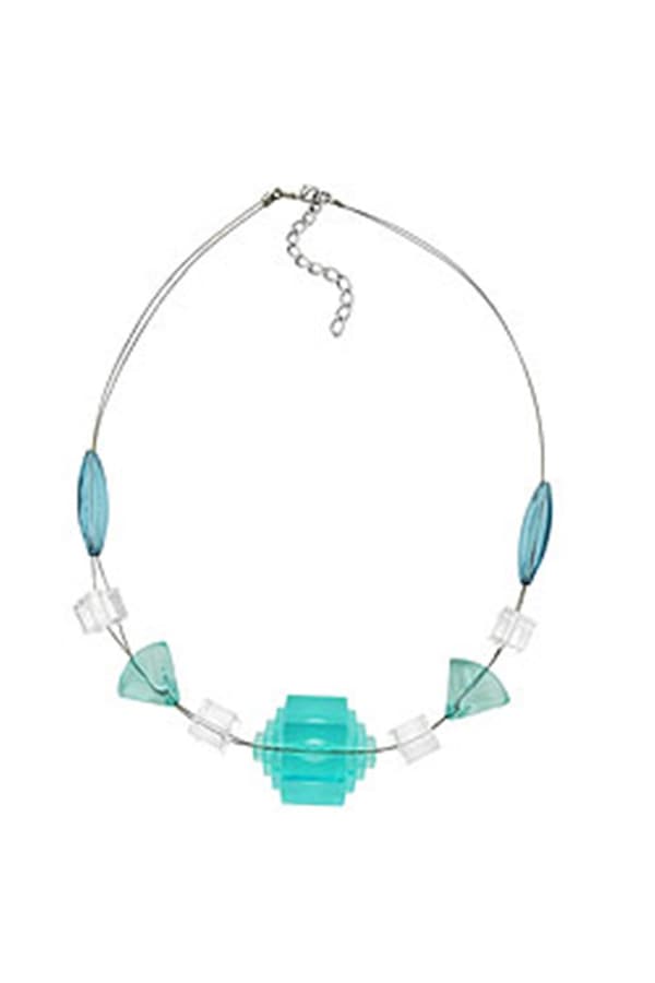 Necklace Eye-Catching Bead Aqua - GL02011