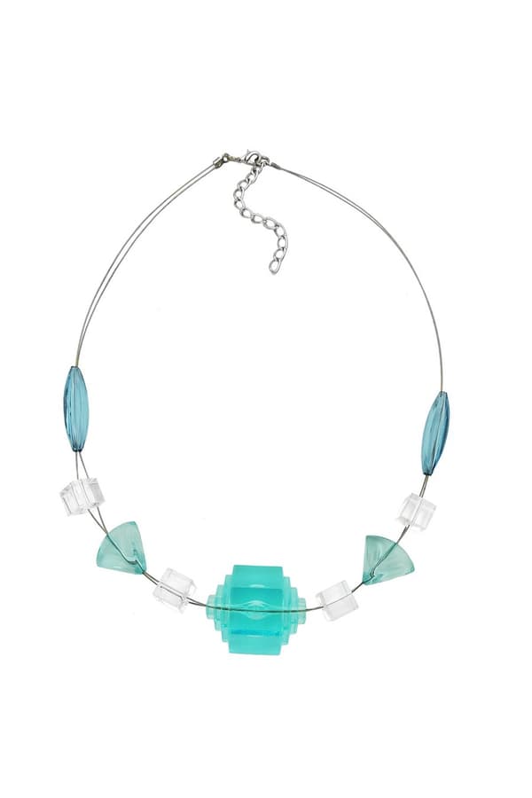 Necklace Eye-Catching Bead Aqua - GL02011