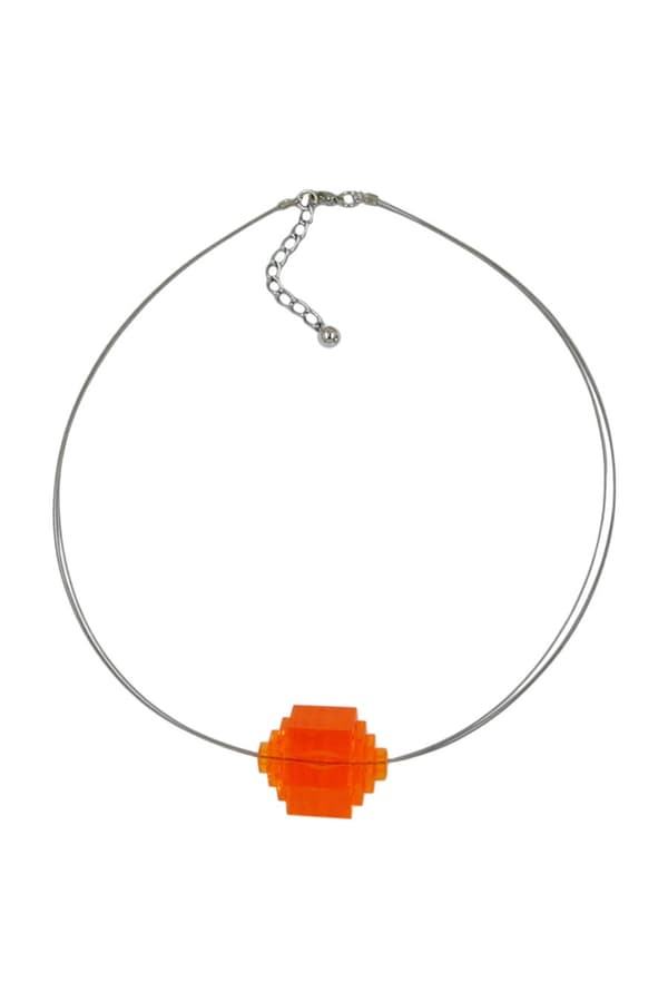Necklace Eye-Catching Bead Orange - GL02006