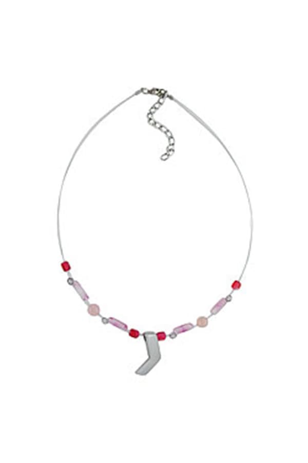 Necklace Angle Silver-Coloured Matt 42cm - GL00312