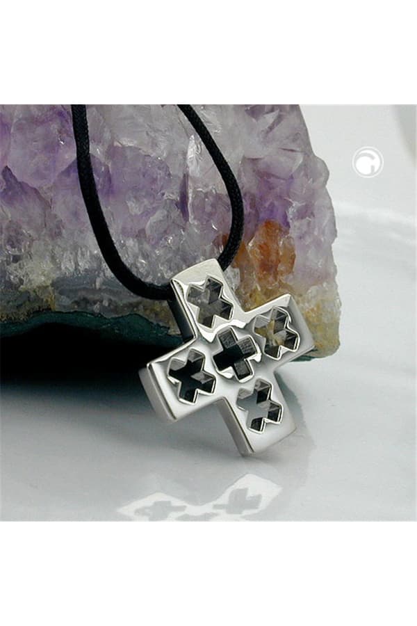 Necklace Cross Stainless Steel 100cm - GL01593