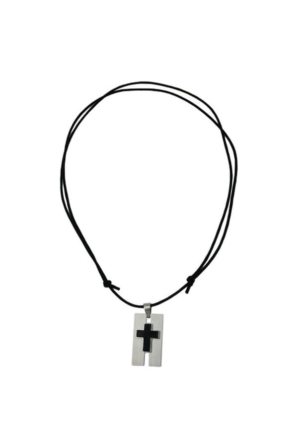 Necklace Cross Stainless Steel 100cm - GL01585