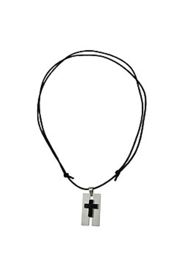 Necklace Cross Stainless Steel 100cm - GL01585