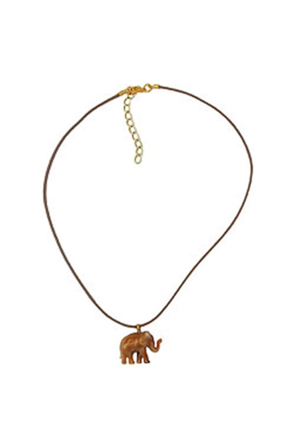 Necklace Elephant Brown - GL03149