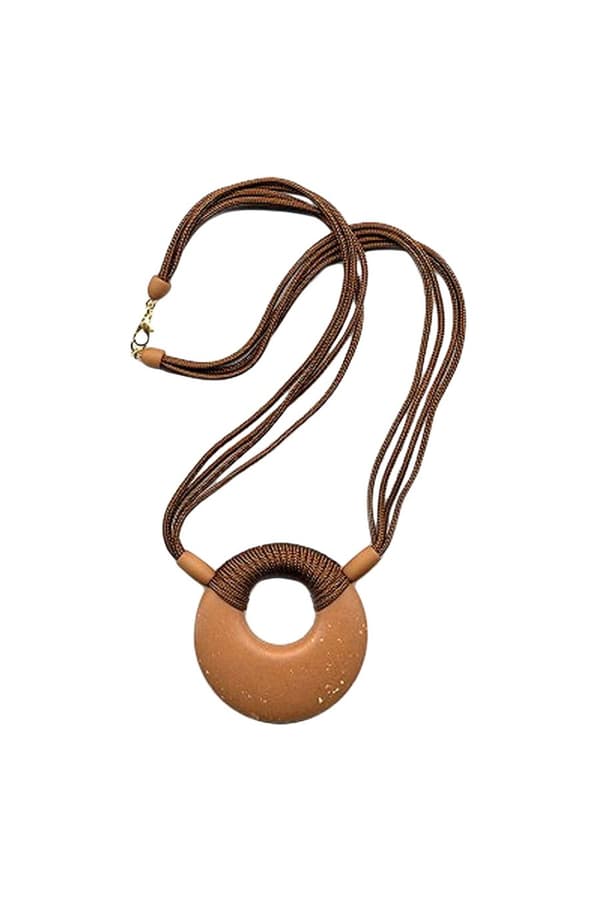 Necklace Amulet Caramel/ Brown - GL02312
