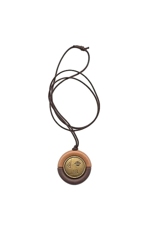 Necklace Pendant Brown/ Gold - GL02311